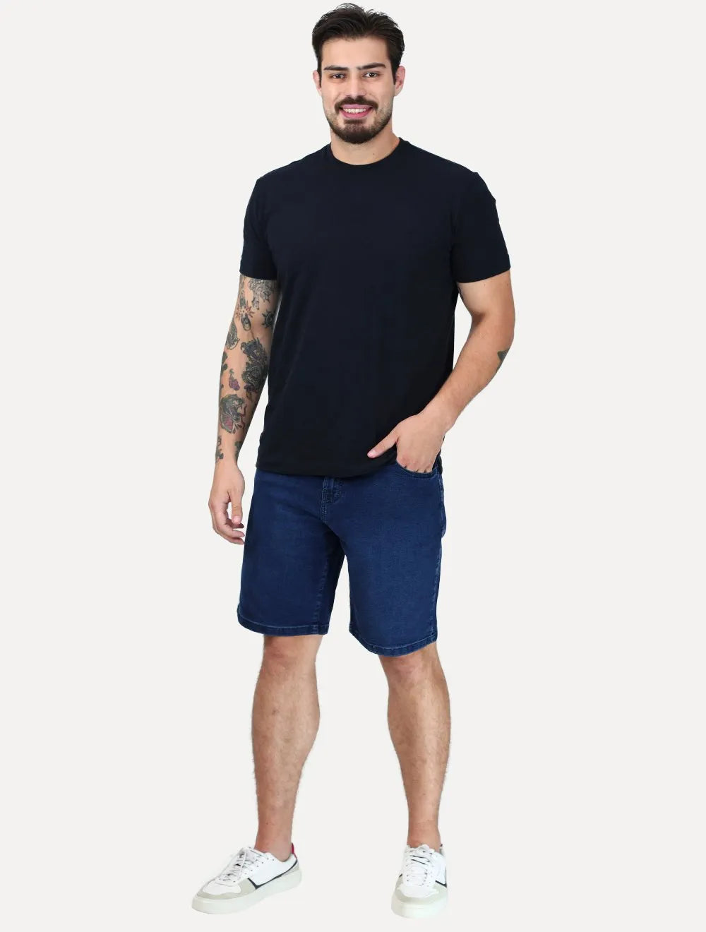 Bermuda John John Jeans Masculina Regular Chelsea Azul Escuro