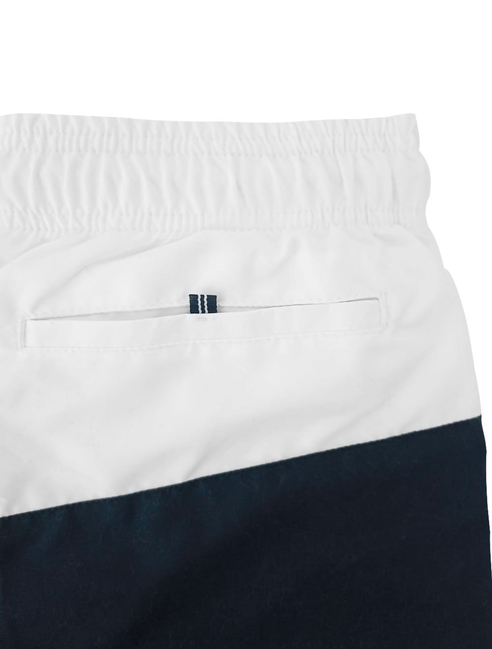 Short Nautica D'Água Colorblock Logo Branco Marinho e Rosa