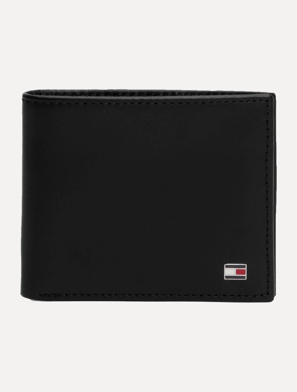 Carteira Tommy Hilfiger Porta Cartão Couro Eton Mini CC Holder Preta