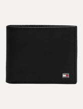 Carteira Tommy Hilfiger Porta Cartão Couro Eton Mini CC Holder Preta
