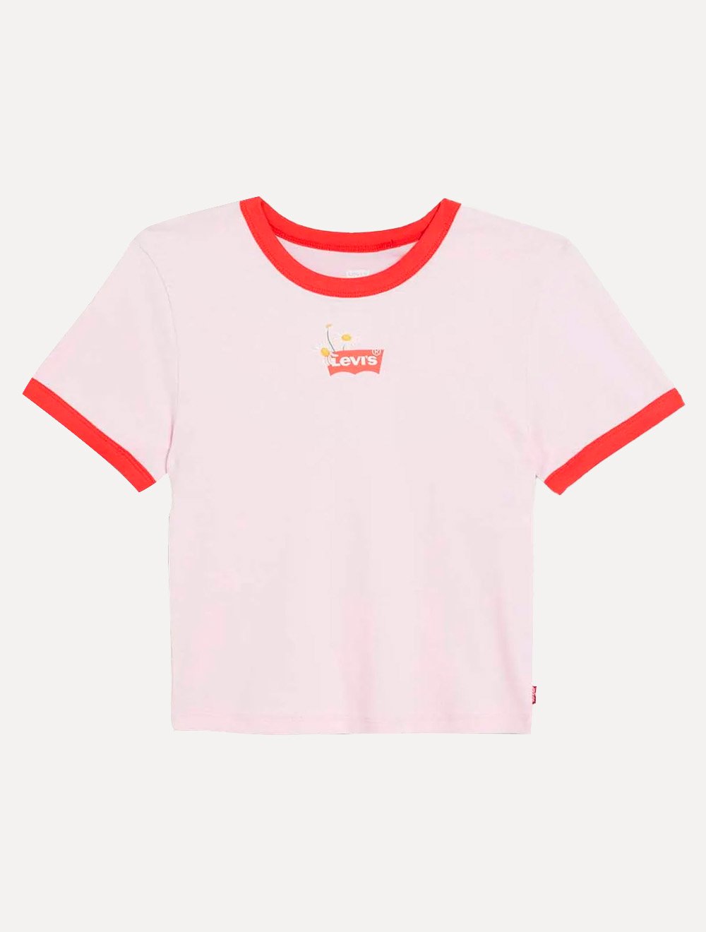 Camiseta Levis Feminina Flowers Ranger Rosa Claro