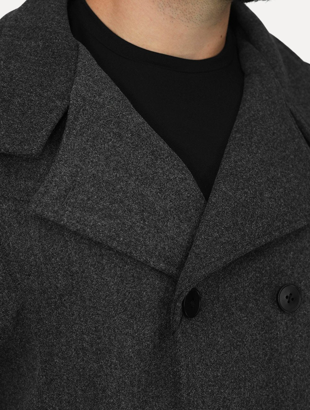 Casaco Dixen Fechamento Duplo Blazer Cinza