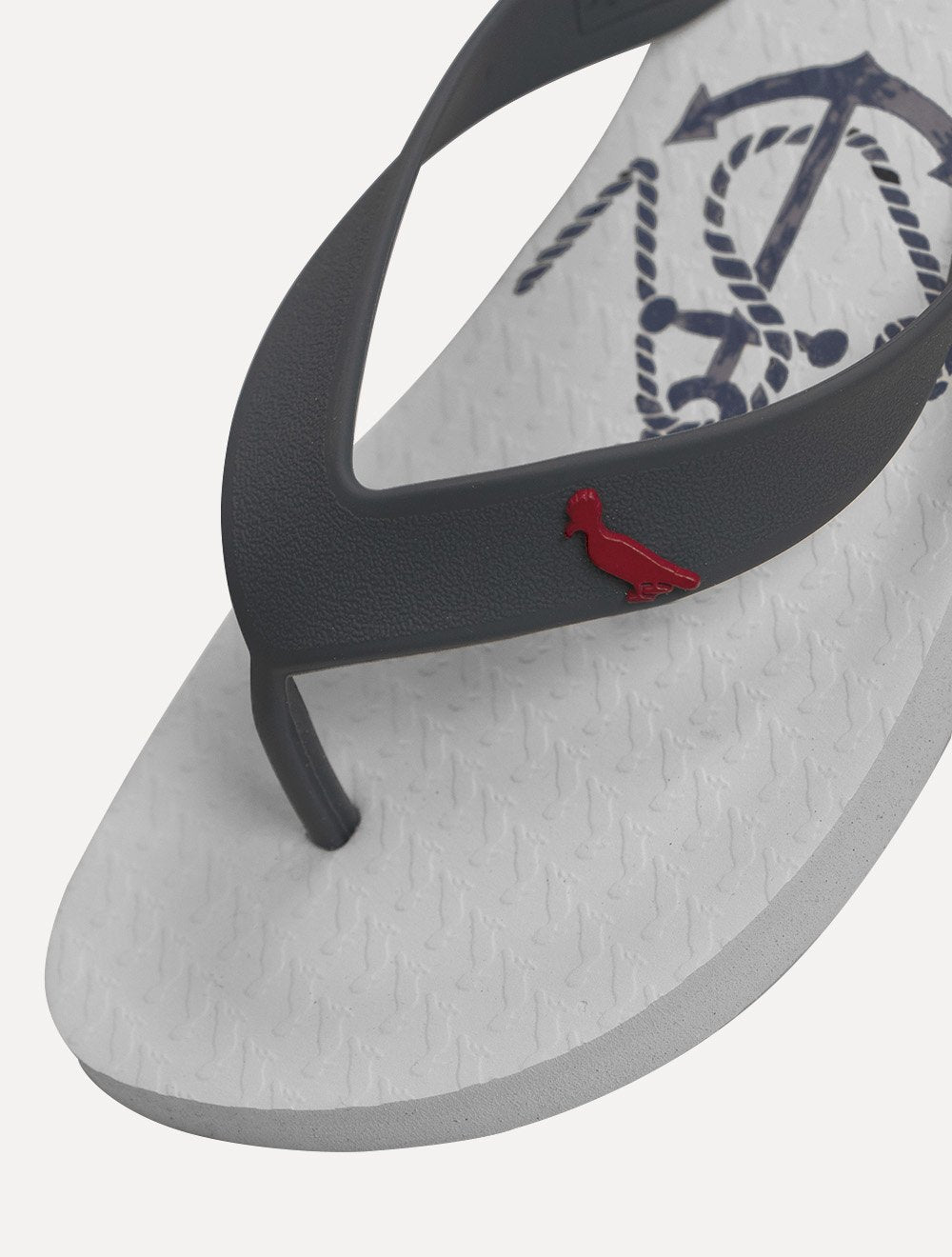 Chinelo Reserva Navy Anchor Branco