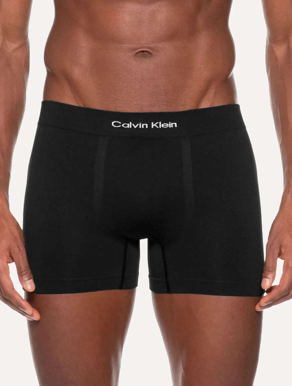Cueca Calvin Klein Trunk Modern Logo Seamless Rib Preta