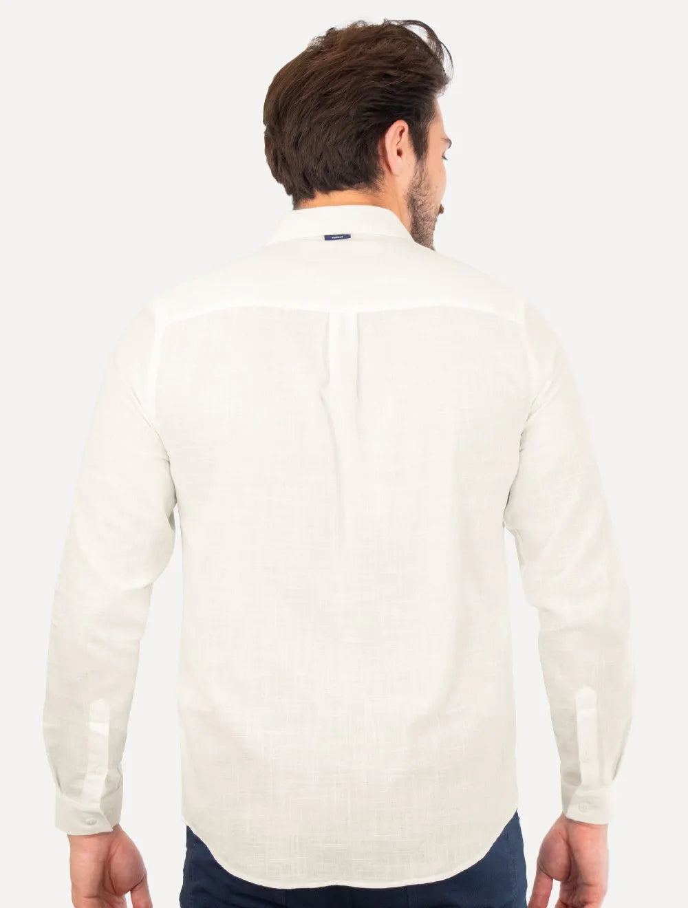 Camisa Colcci Masculina Relax Logo Off-White