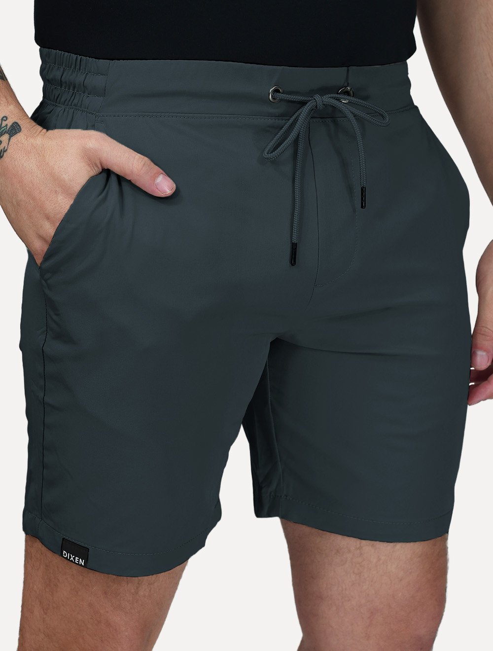 Short Dixen Masculino Tactel Meio Elástico Azul Marinho