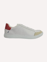 Tênis Nautica Masculino SL Couro Vermelho/Branco