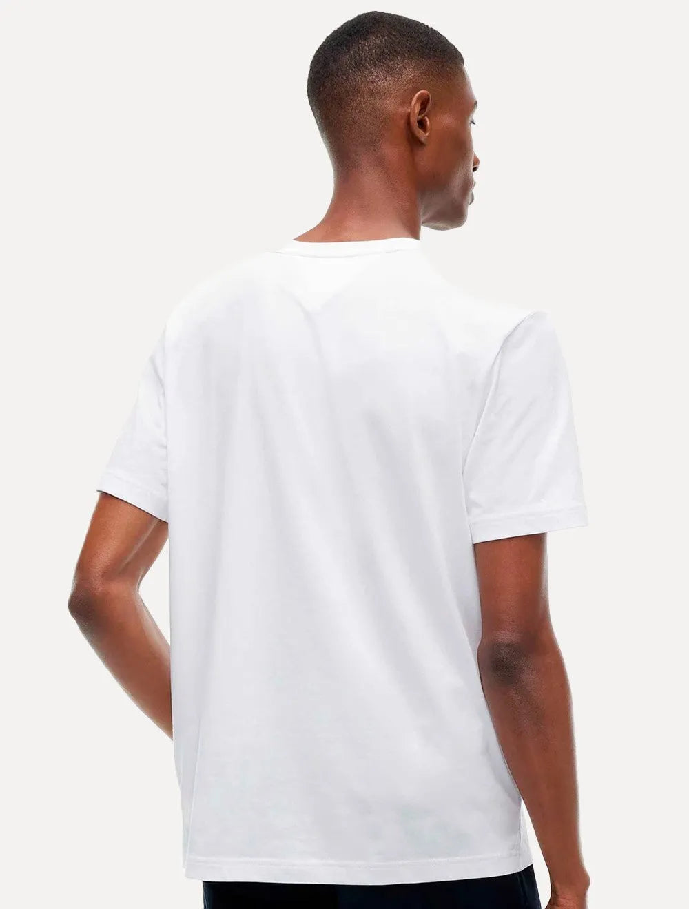 Camiseta Tommy Hilfiger Masculina Flag Small Box Branca