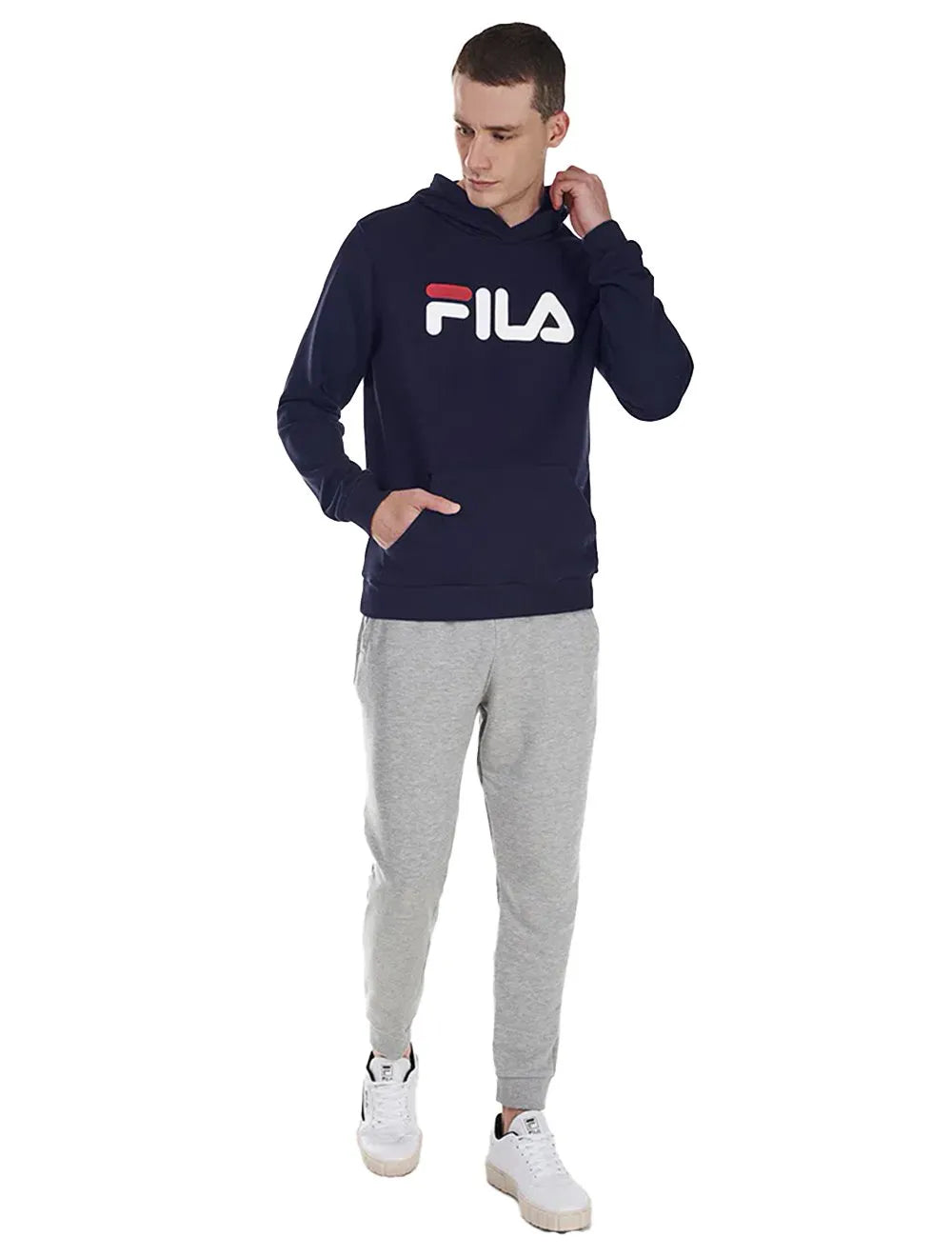 Moletom Fila Masculino Letter New Azul Marinho