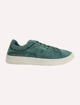 Tênis Nautica Masculino Texitil Recorte Logo Fanton Verde