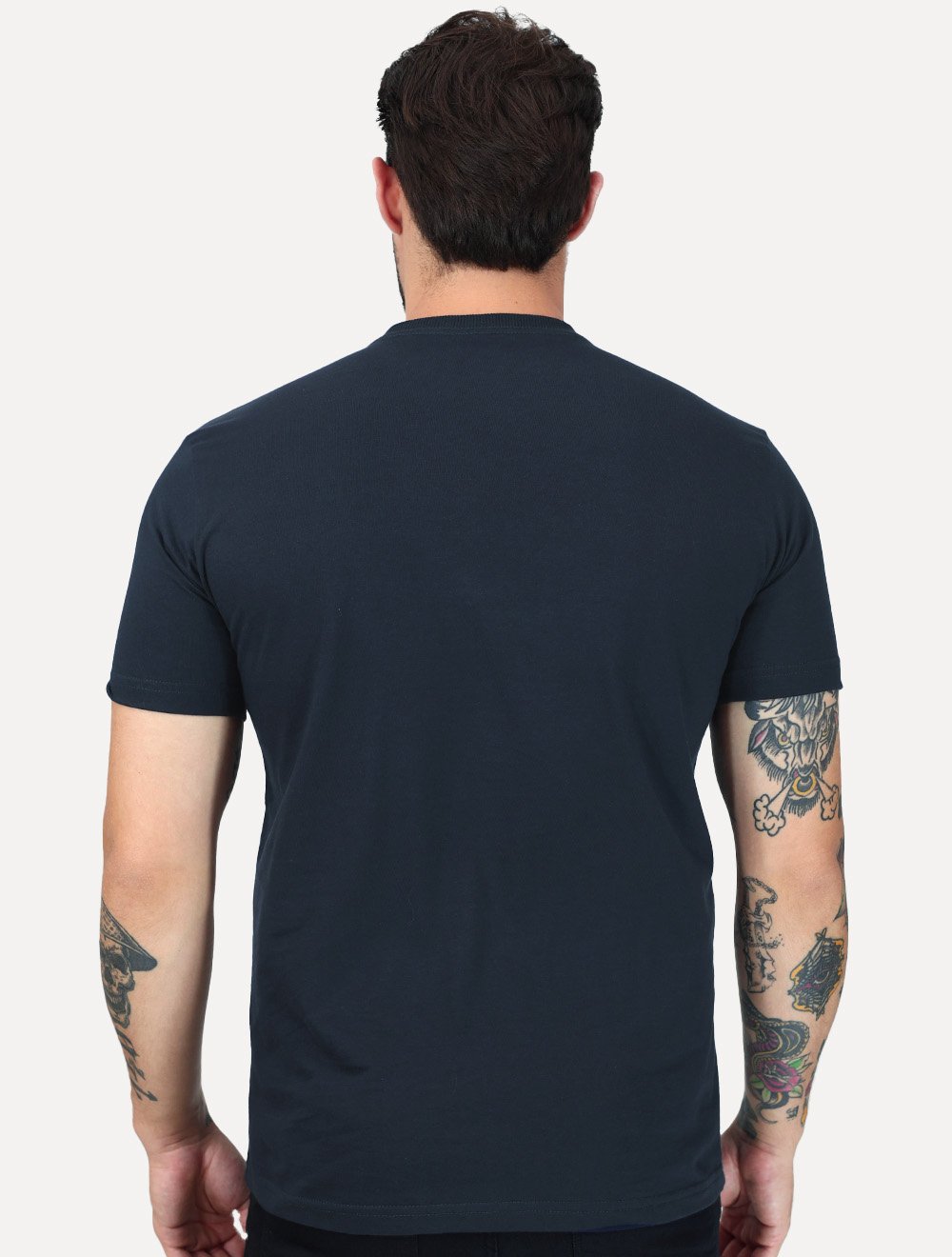 Camiseta King & Joe Masculina Arc From Everywhere Perolado Azul Marinho