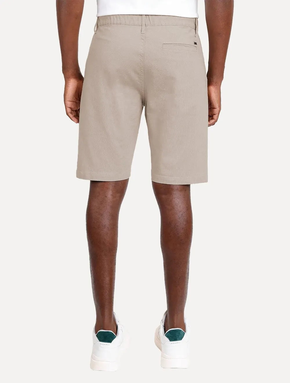 Bermuda Aramis Masculina Chino Cotton Sarja Areia
