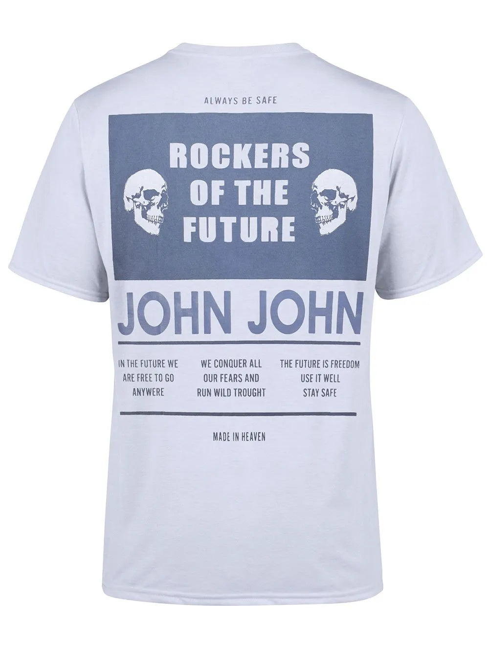 Camiseta John John Masculina Rx Rockers Cinza Claro