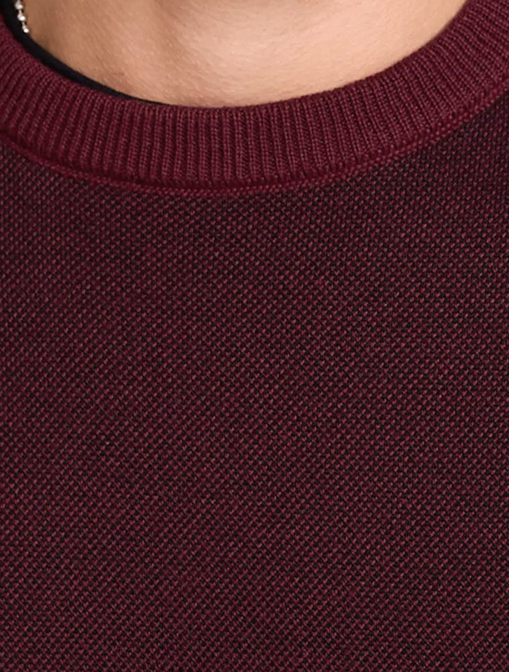 Suéter John John Masculino Regular Fit Tricot Smooth Vinho