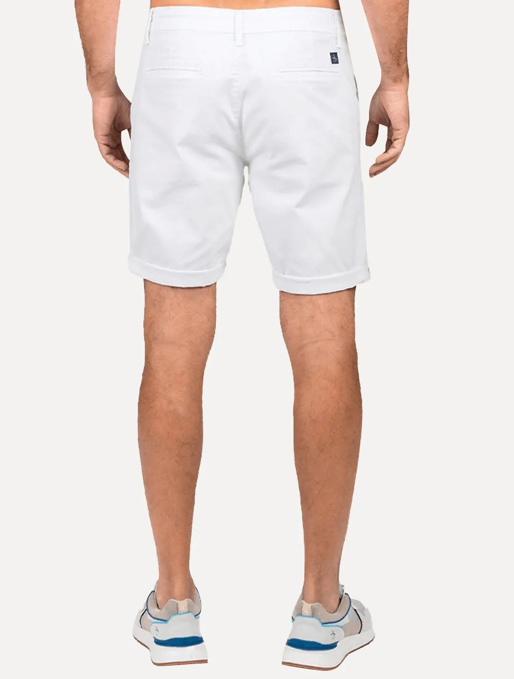 Bermuda Original Penguin Sarja Chino Elastano Branca