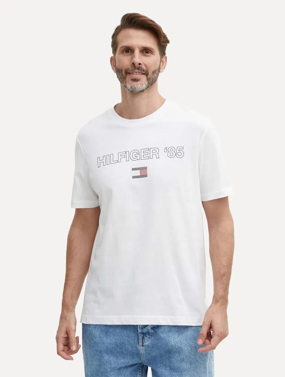 Camiseta Tommy Hilfiger Masculina Essential '85 Branca