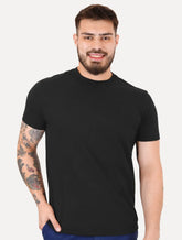 Camiseta Calvin Klein Masculina Canelada Mono Logo Preta