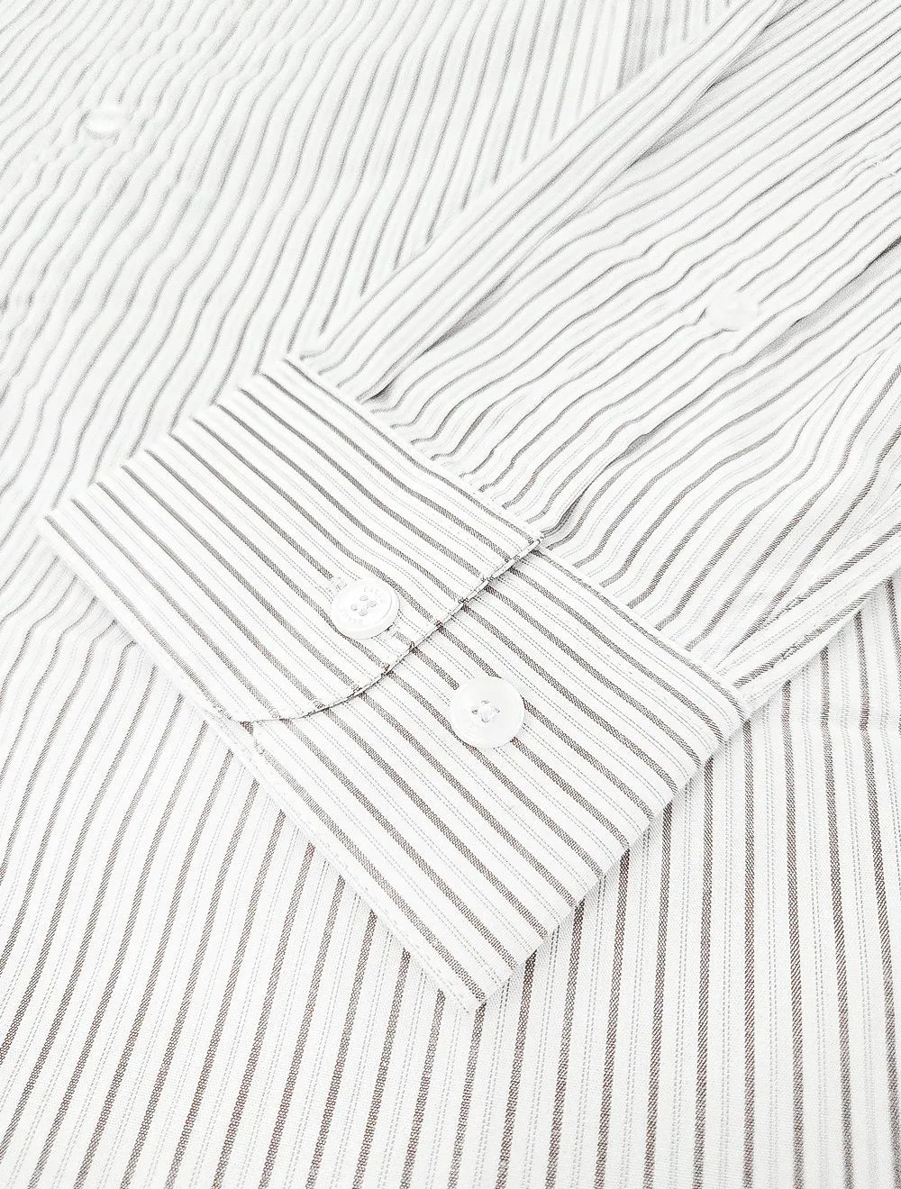 Camisa Ellus Masculina Slim Tricoline Arkansas Stripes Branca