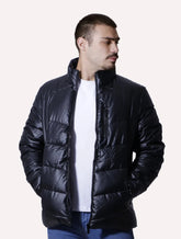 Jaqueta Victory Eagle Masculina Metallic Zip Preta