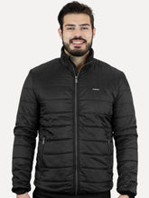 Jaqueta Colcci Masculina Matelasse Gola Alta Preta