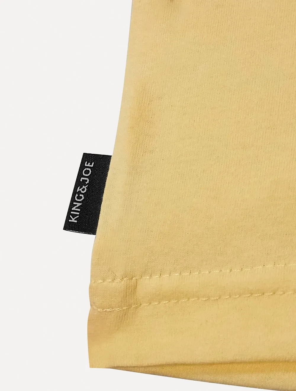 Polo King & Joe Masculina Piquet Regular Brown Logo Amarela