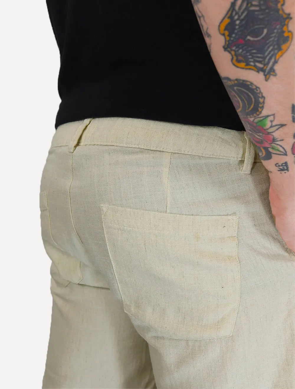 Bermuda Calvin Klein Jeans Masculina Chino Cotton Off White