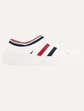 Tênis Nautica Masculino Firenze Listrado Vermelho/Branco