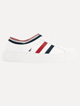 Tênis Nautica Masculino Firenze Listrado Vermelho/Branco