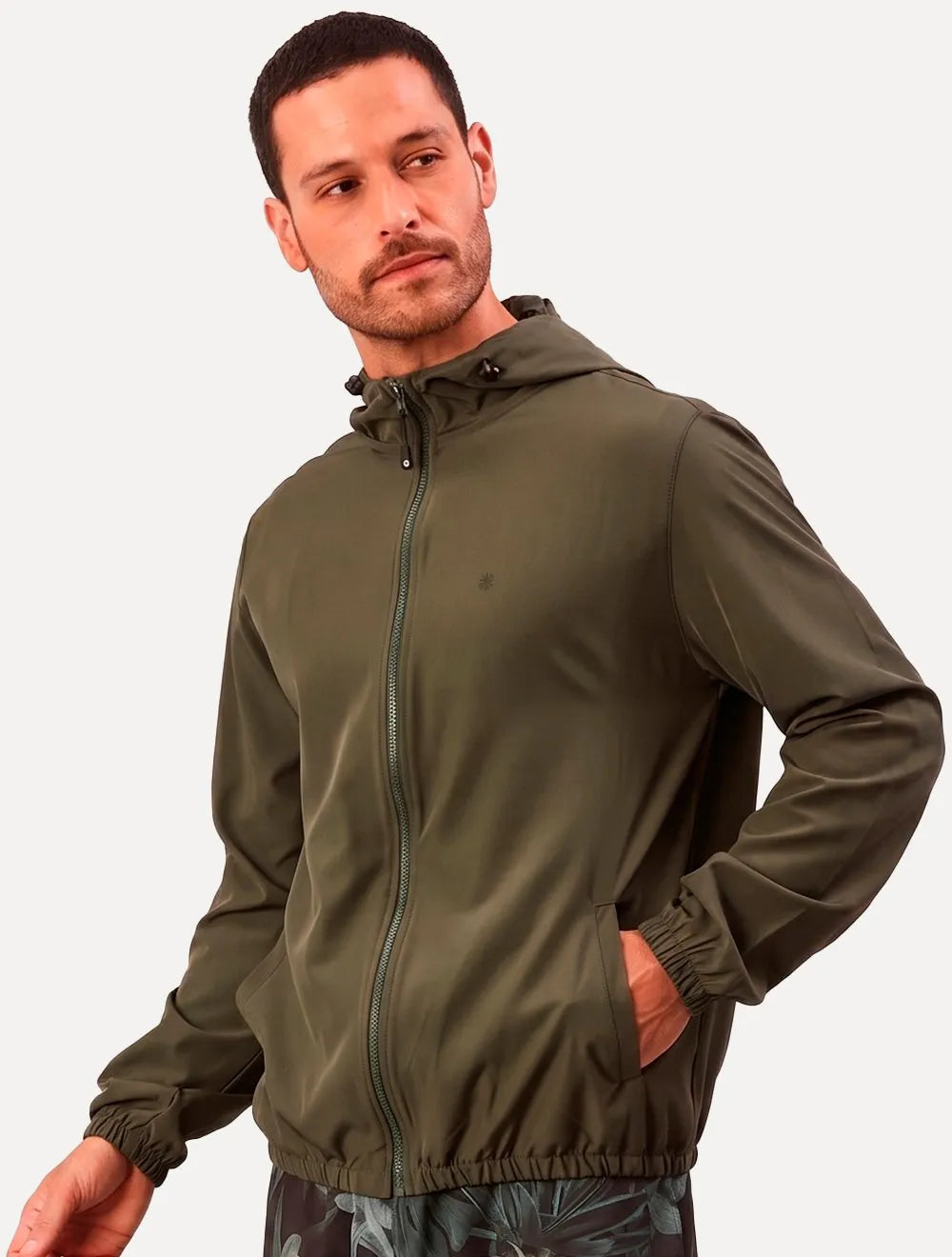 Jaqueta Calvin Klein Jeans Masculina CK Flex Verde Militar