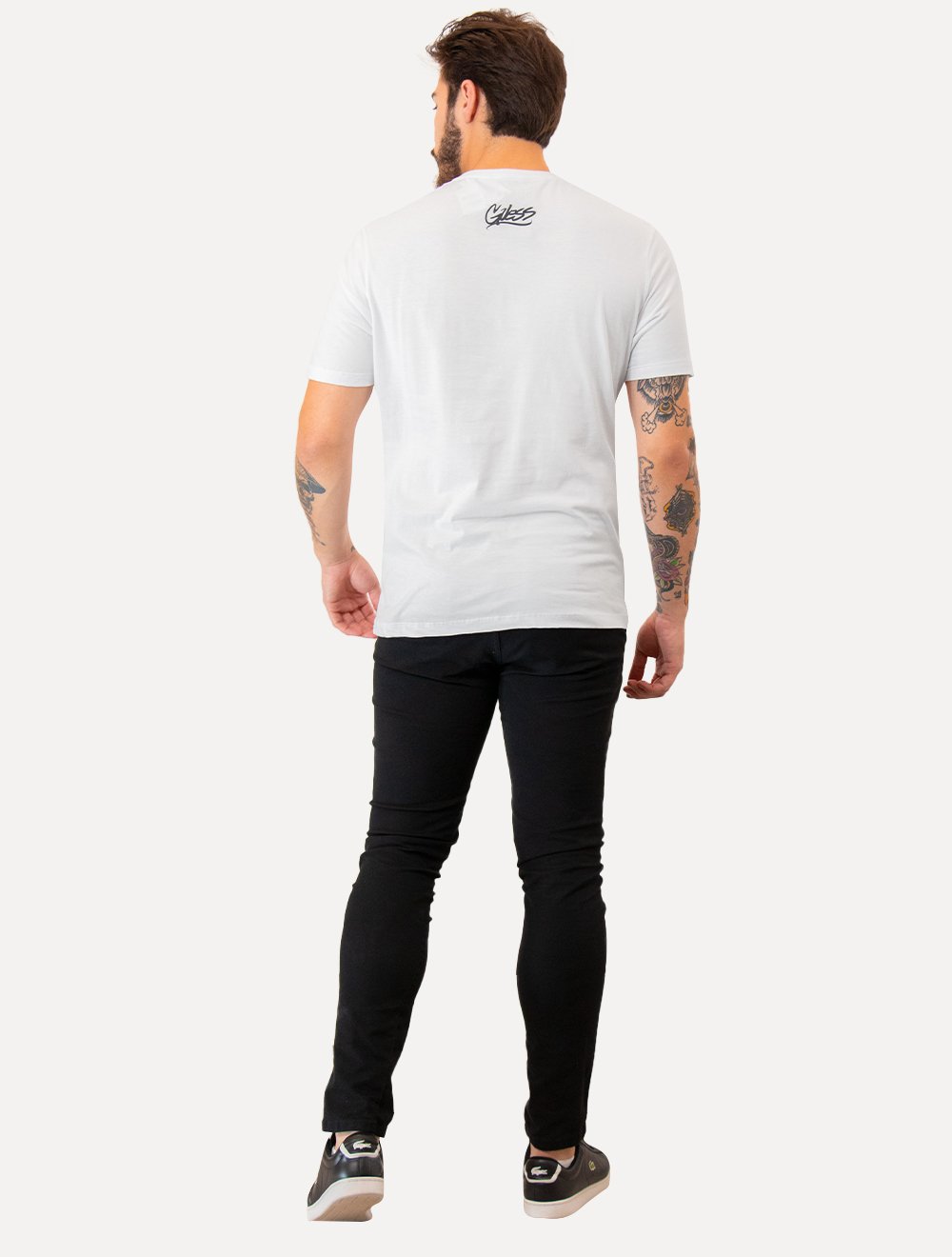 Camiseta Guess Masculina Los Angeles Skyscraper Branca