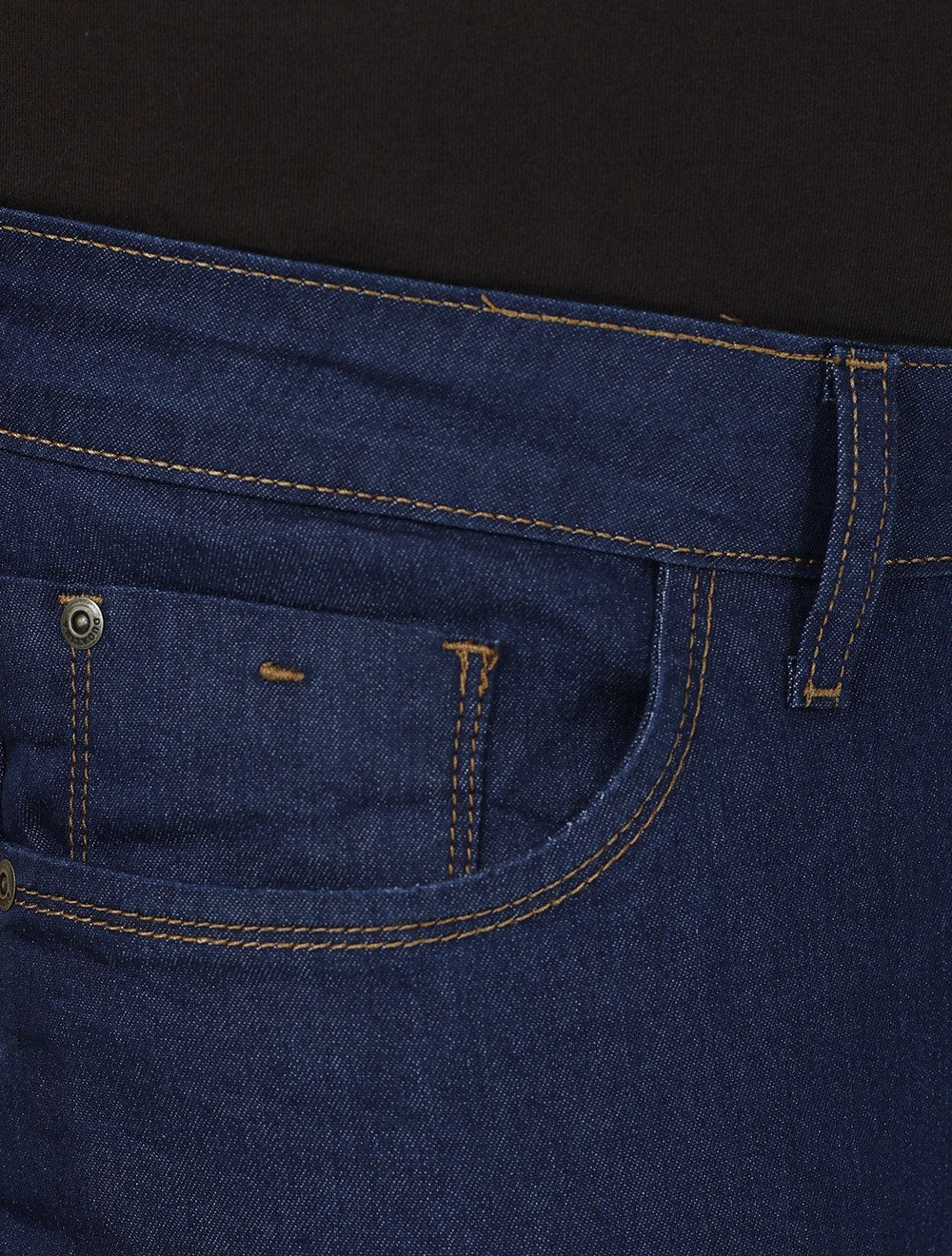 Calça Dudalina Jeans Slim Classica 5 Pockets Costura Clara Azul Escuro