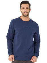 Moletom Colcci Masculino Crewneck Embossing Azul Marinho