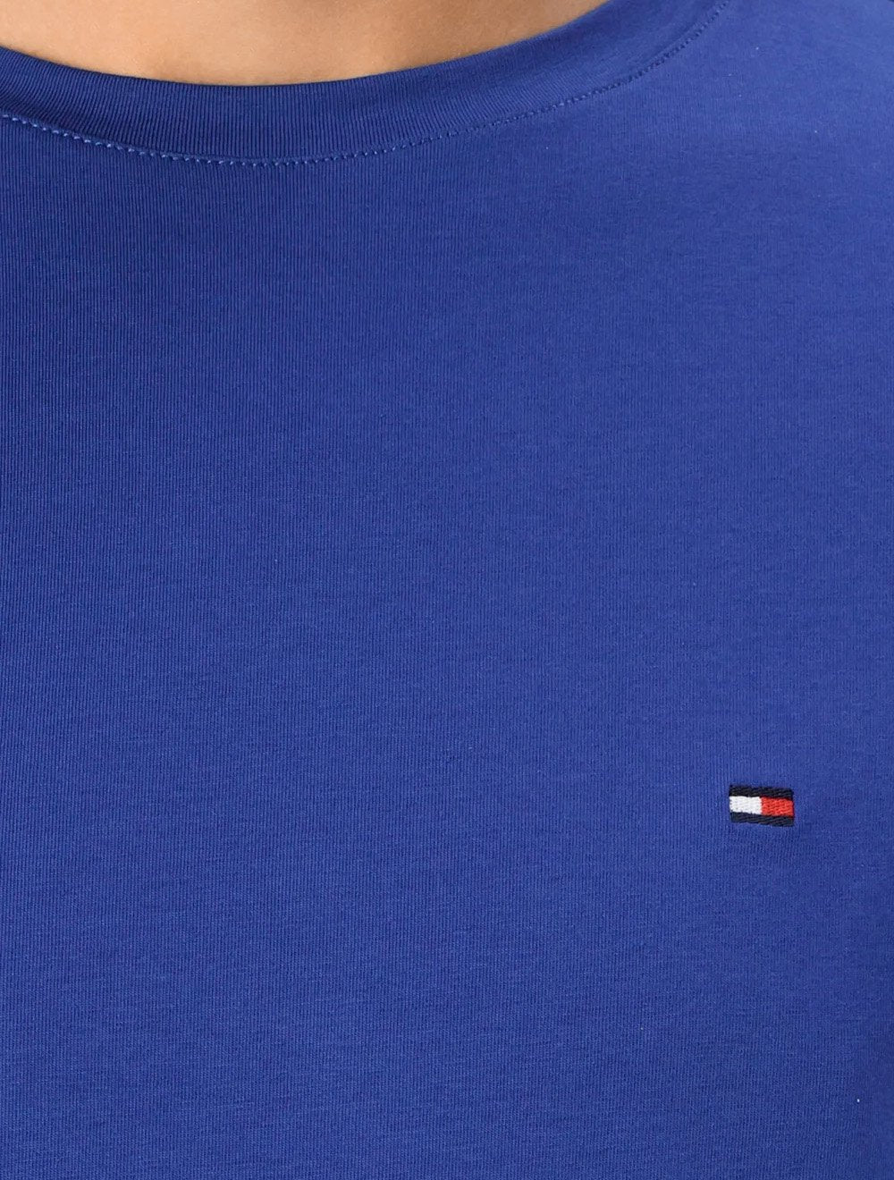 Camiseta Tommy Hilfiger Masculina Slim Fit Essential Stretch Azul Royal