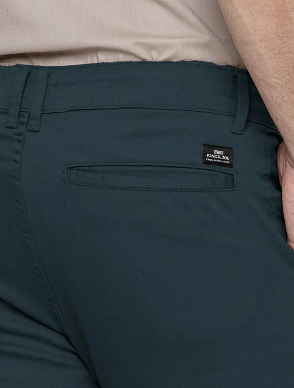 Calça King & Joe Sarja Masculina Slim Azul Marinho