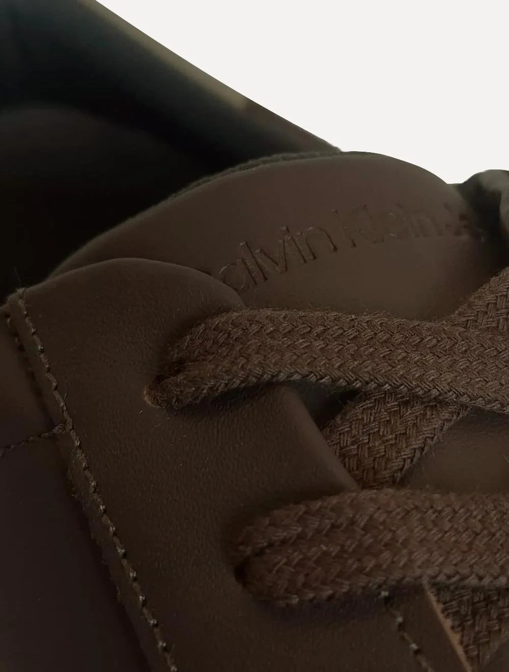 Tênis Calvin Klein Jeans Masculino Couro Project Queima Marrom Café