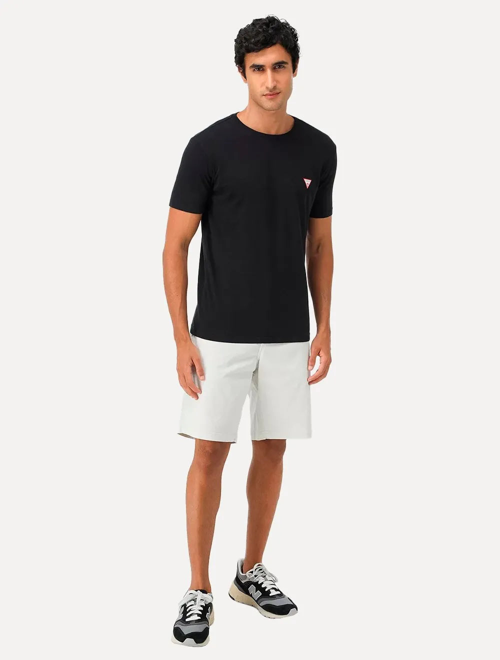 Camiseta Guess Masculina Original Small Triangle Preta