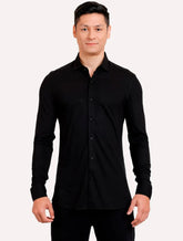 Camisa Aramis Masculina Slim Malha Liquid Repeller Preta