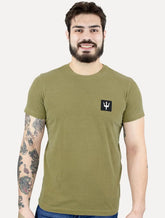 Camiseta Osklen Masculina Slim Stone Tridente Classico Marrom