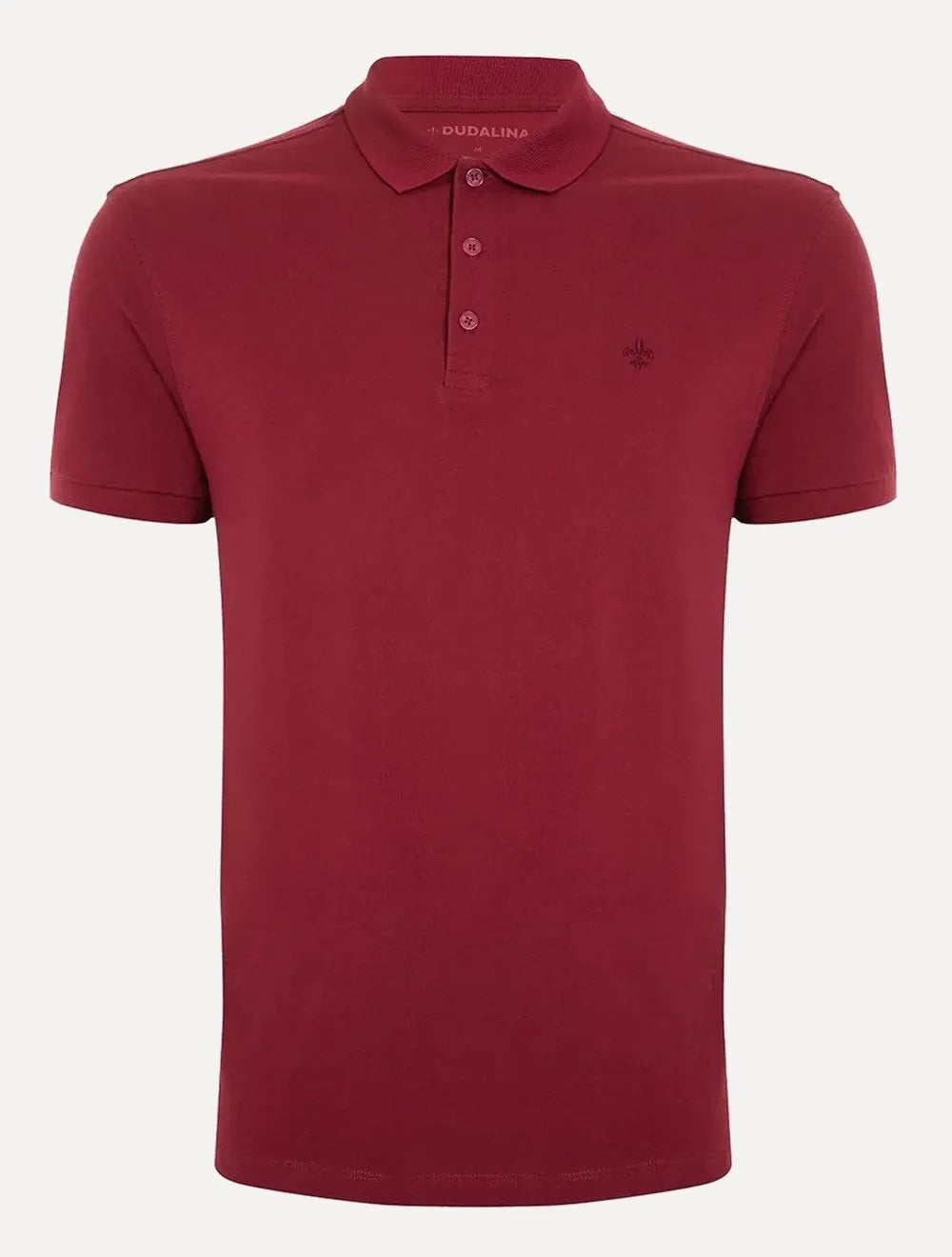 Polo Dudalina Piquet Essentials Cotton Basica Modal Bordô
