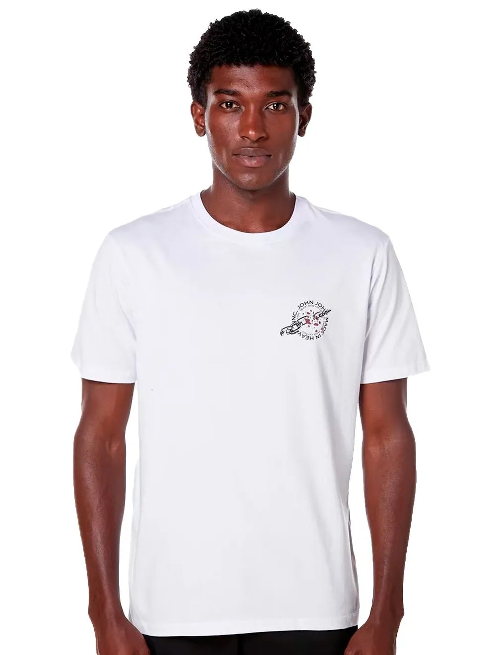 Camiseta John John Masculina Regular Chains Branca