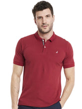 Polo Nautica Masculina Piquet Performance Deck Light Icon Vermelha