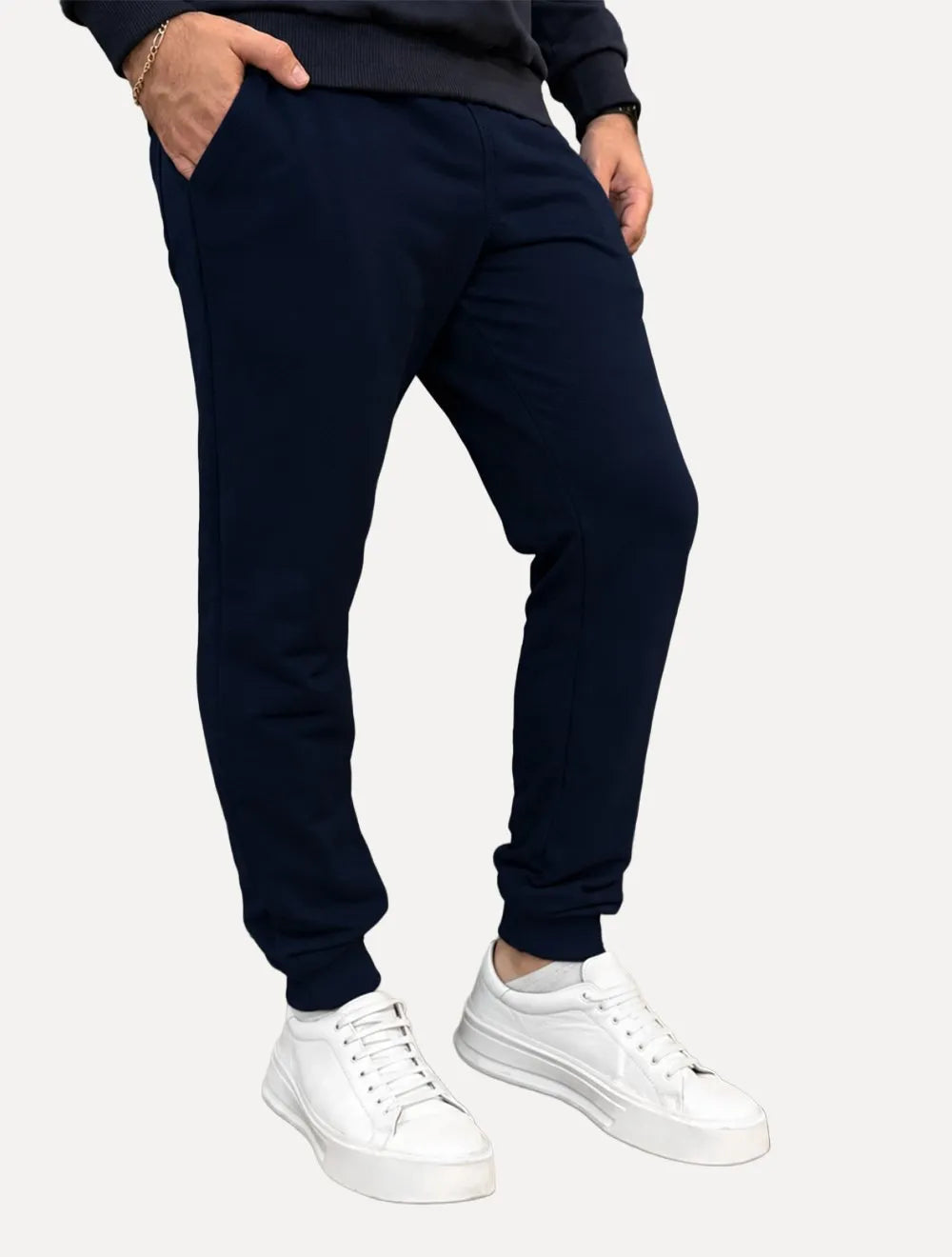 Calça King & Joe Masculina Moletom Comfort Azul Marinho