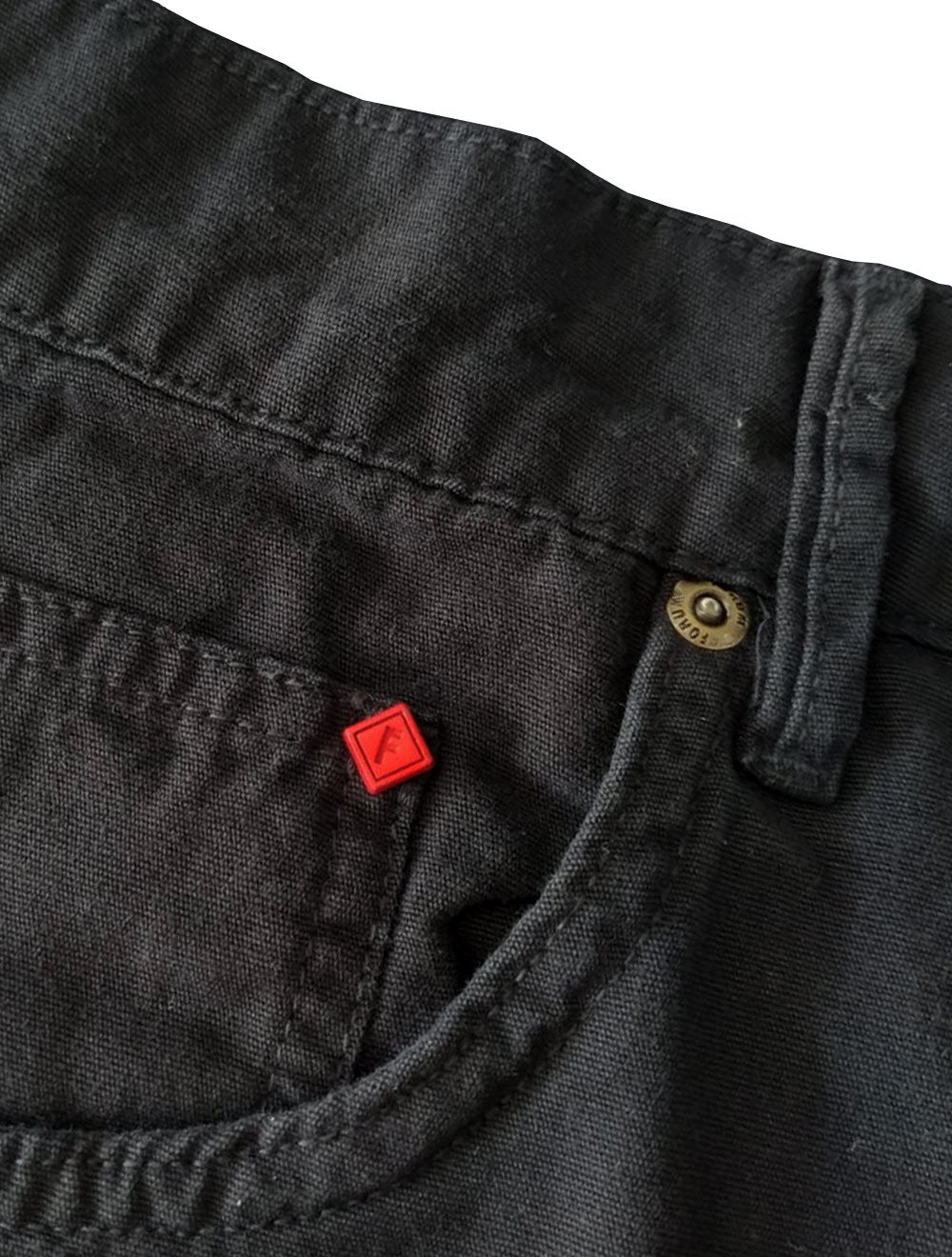 Bermuda Forum Masculina Regular Sarja Thiago Preta