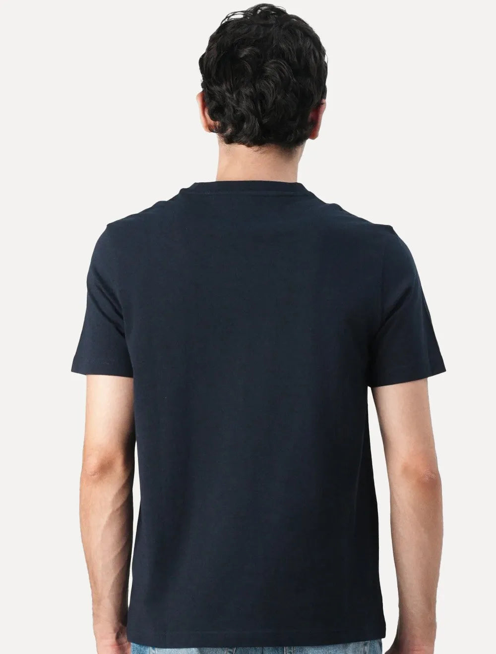 Camiseta Tommy Hilfiger Masculina Colour Block Graphic Azul Marinho