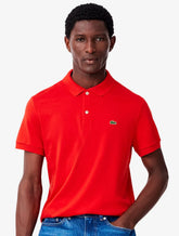 Polo Lacoste Masculina Malha Regular Fit Light Pima Cotton Vermelha