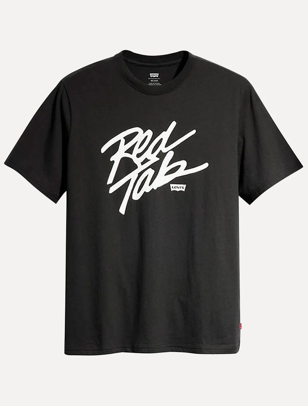 Camiseta Levis Masculina Red Tab Script Preta