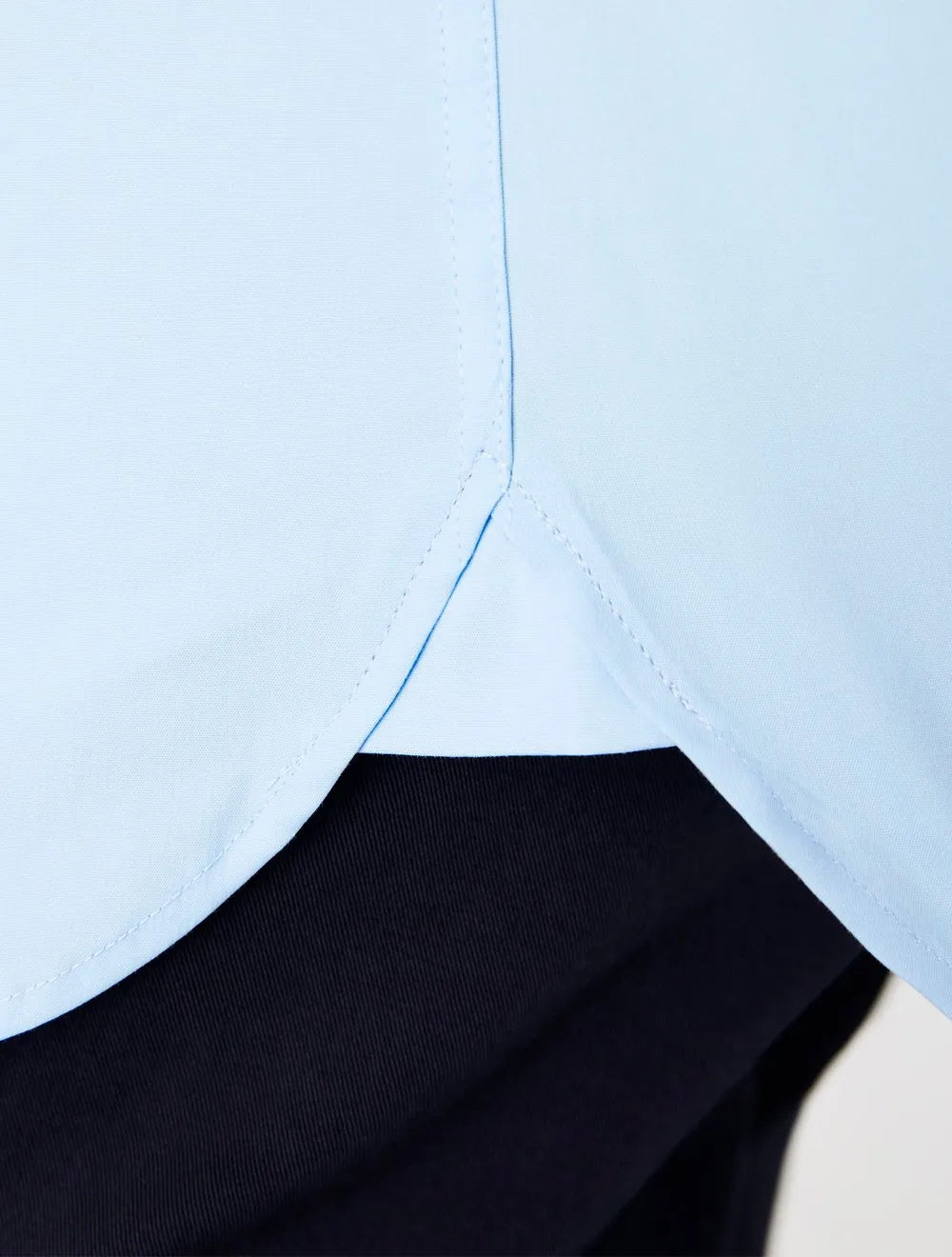 Camisa Lacoste Masculina Slim Fit Classic Azul Claro