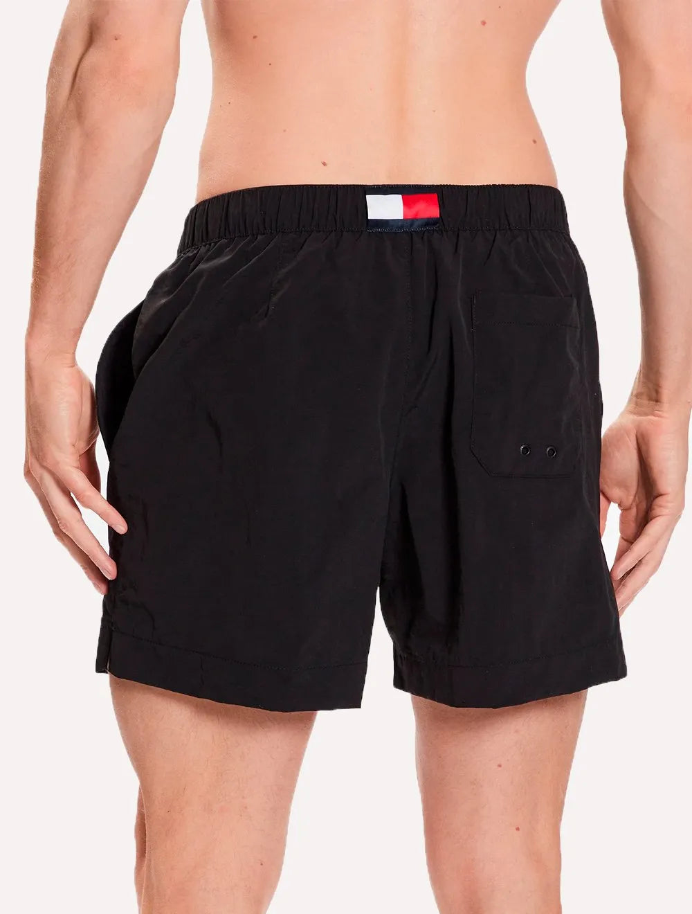 Short Tommy Hilfiger Medium Drawstring Embroidered Logo Preto