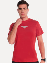 Camiseta Tommy Jeans Masculina Regular TJ 85 Entry Vermelha