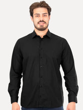 Camisa Dudalina Masculina Slim Botão Cristal Swarovski Preta